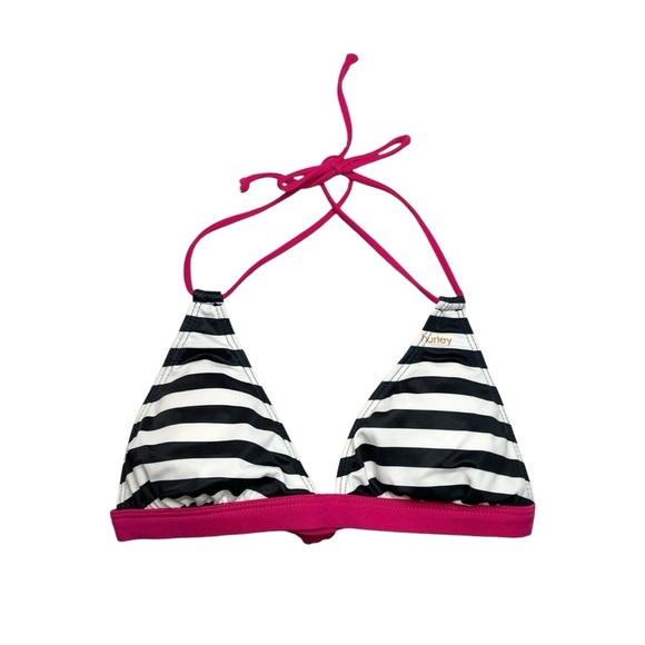 Hurley Other - NWT Hurley Striped Bikini Halter Top Size XS